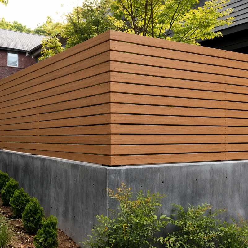 Cortavista de WPC Color Café Madera - vista frontal