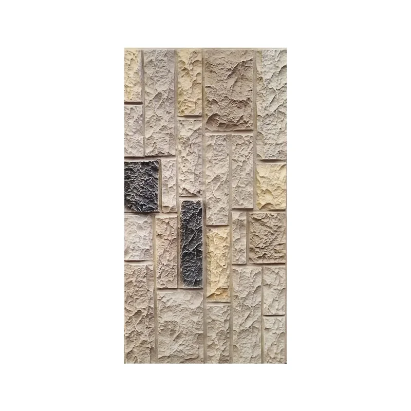 Piedra Poliuretano Decorativa Mix Grafito Colores PU104 - panel decorativo