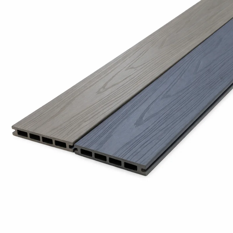 Foto de producto Piso DECK WPC Coextruido Bicolor Café Antique/Gris Piedra PEW101