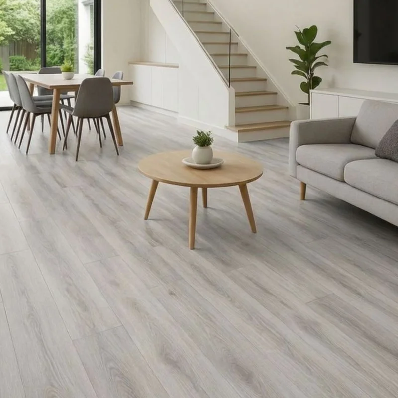 Piso Vinílico SPC Gris Piedra SPC101 - caja 12 unidades