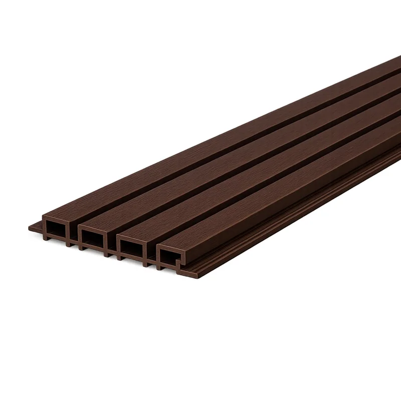 Revestimiento Exterior WPC Café Chocolate REW102 - fachada exterior