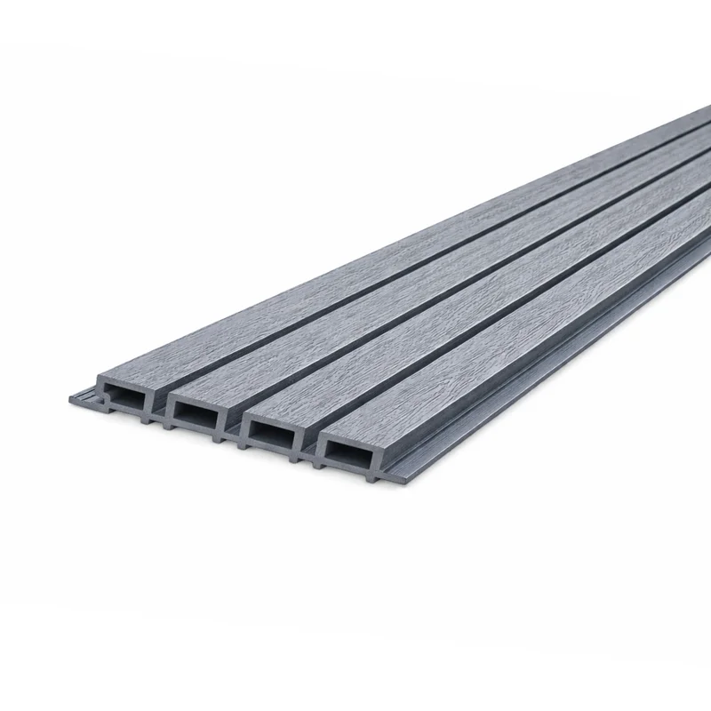 Revestimiento Exterior WPC Gris Piedra REW102 - vista frontal