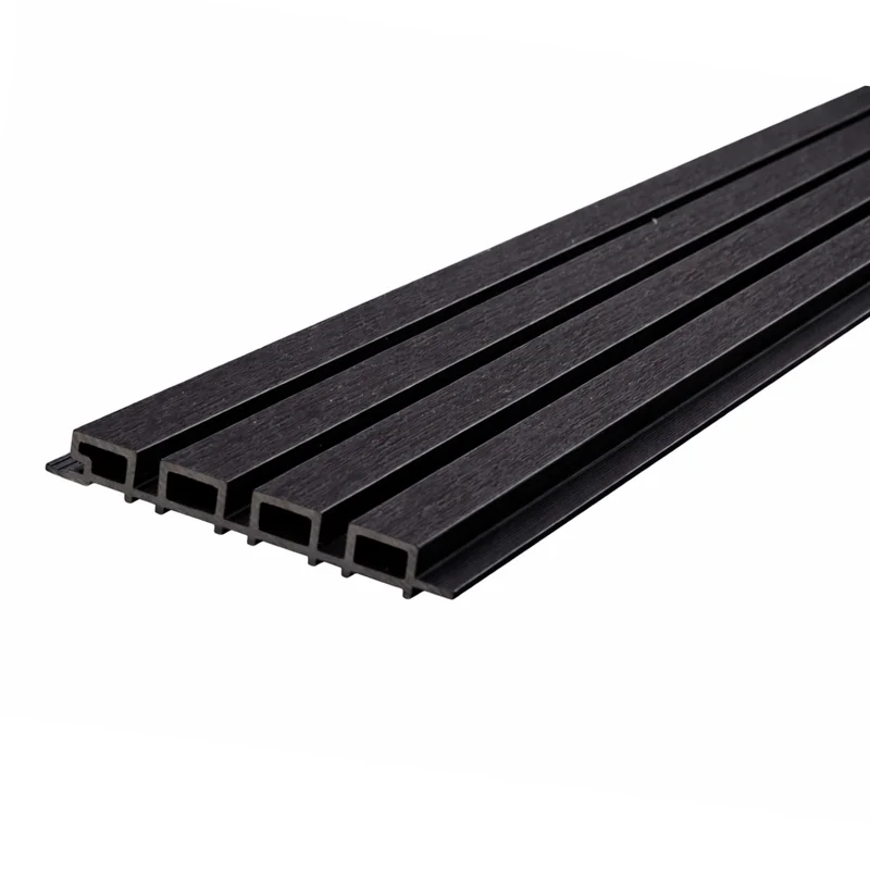 Revestimiento Exterior WPC Negro REW102 - fachada exterior